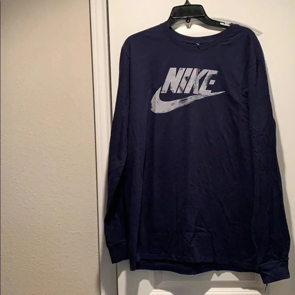 Nike Other - Nike Tee TShirt  Navy Blue Swoosh Logo Sz XL NWT
